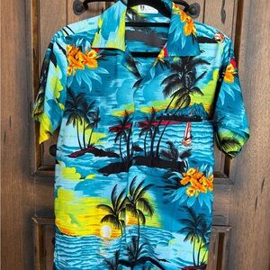 Tropical Blue Hawaiian Shirt